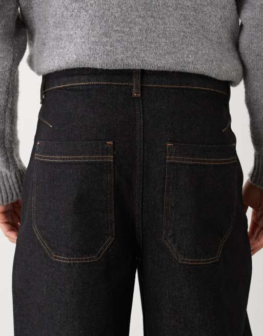 Reclaimed Vintage - Jean baggy style western - Noir, 4 de 5