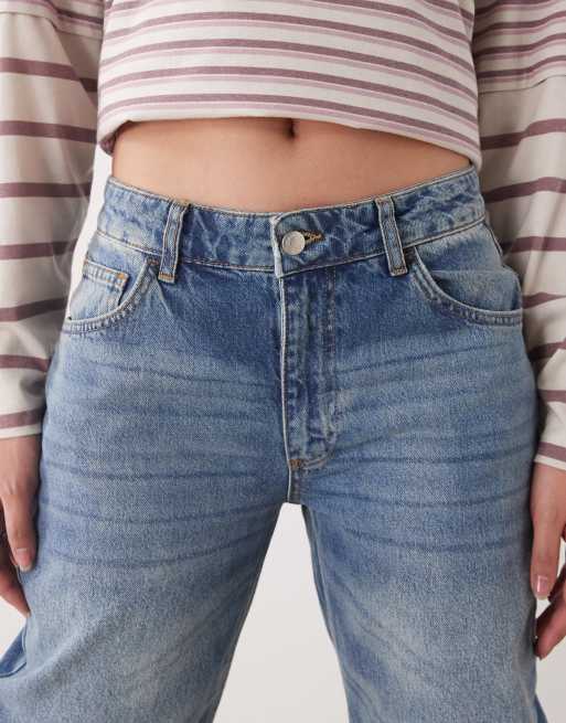 Reclaimed Vintage - Jean droit style années 90 - Bleu délavé  , 5 de 5