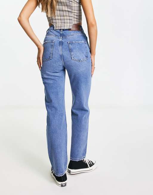 Reclaimed Vintage - Jean slim à taille haute - Bleu délavé, 2 de 4