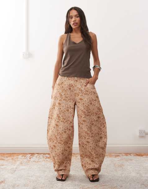 Reclaimed Vintage - Jeans a cilindro leopardati - view 1