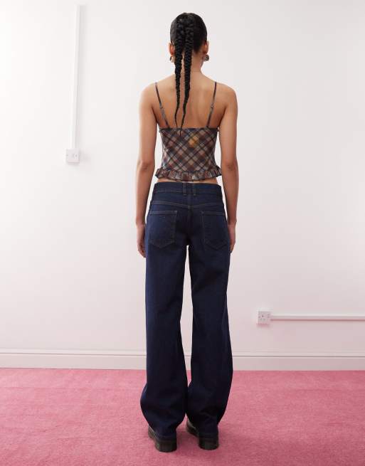 Reclaimed Vintage - Jeans ampi comodi blu indaco vintage, 2 di 5