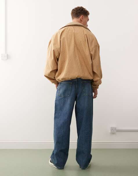 Reclaimed Vintage - Jeans dritti lavaggio blu medio vestibilità comoda - view 1