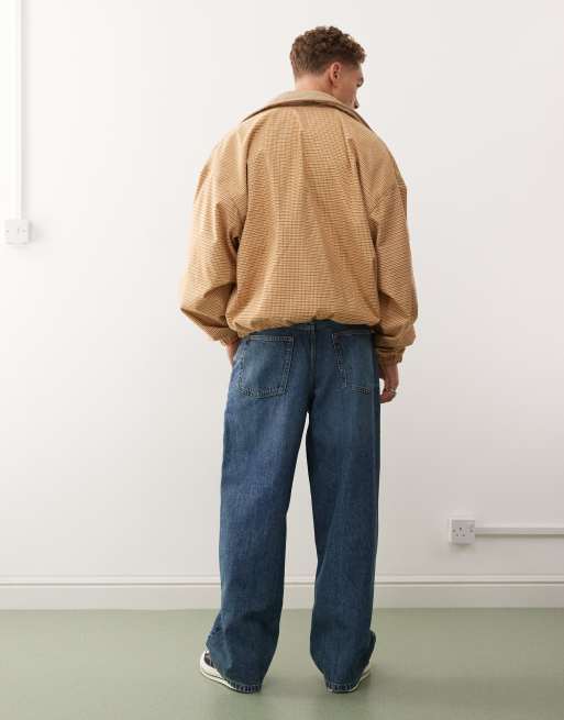 Reclaimed Vintage - Jeans dritti lavaggio blu medio vestibilità comoda, 2 di 5