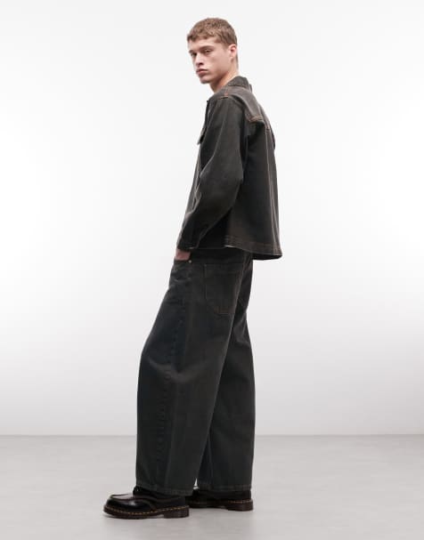 Reclaimed Vintage - Jeans in kaki, deel van co-ord set - view 1