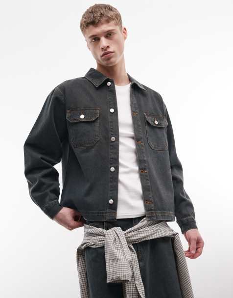 Reclaimed Vintage – Jeansjacke in Khaki, Kombiteil - view 1