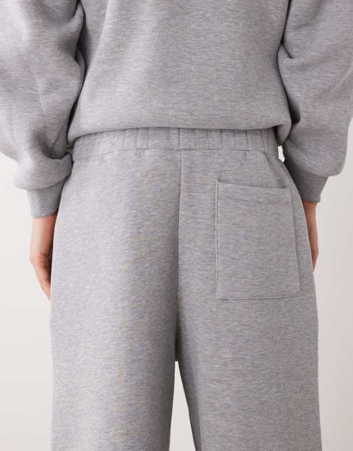 Reclaimed Vintage jogger in grey marl with padel logo, 4 of 5