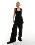 [Reclaimed Vintage] Reclaimed Vintage jumpsuit with bust detail in black 10 BLACK