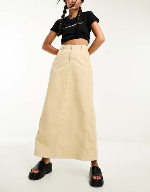 Jupe longue jeans hot sale