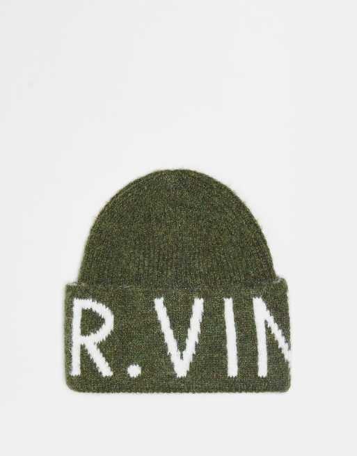 Reclaimed Vintage - Kakigrøn unisex-hue med branding