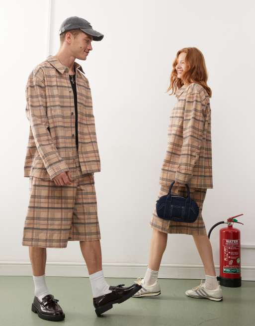 Reclaimed Vintage – Kariertes Unisex-Set aus Cord