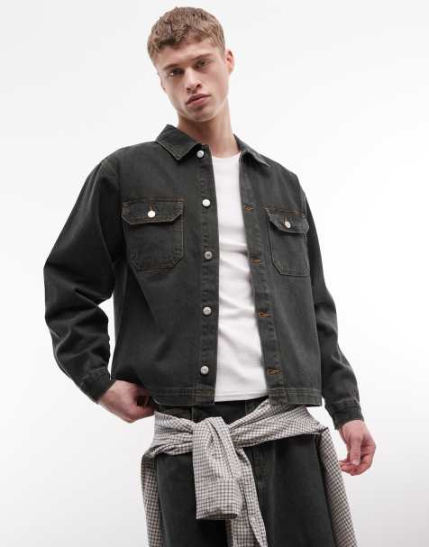 Reclaimed Vintage khaki denim jacket co-ord - view 1