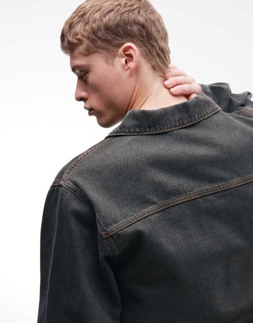 Reclaimed Vintage khaki denim jacket (part of a set), 5 of 5