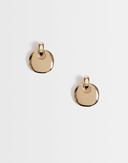 Reclaimed Vintage klassische Mini-Creolen in Gold, 1 von 4