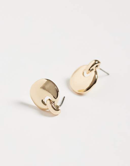 Reclaimed Vintage klassische Mini-Creolen in Gold, 3 von 4