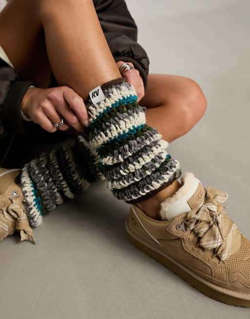 Reclaimed Vintage knitted leg warmers 