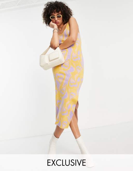 Zara heart print midi dress top
