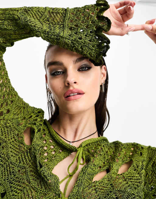 Tie front shrug best sale