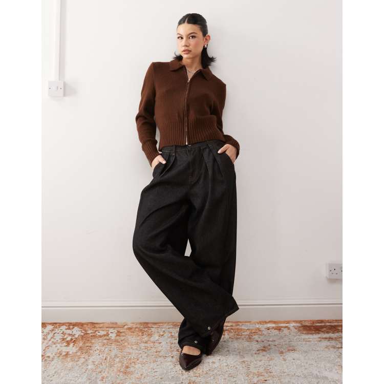 トップス vintage brown faded cardigan 207857767-1-chocolate?$n_750w$