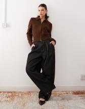 トップス vintage brown faded cardigan 207913447-1-chocolatestripe?$