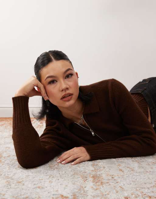 トップス vintage brown faded cardigan 1059358-15452881.jpg