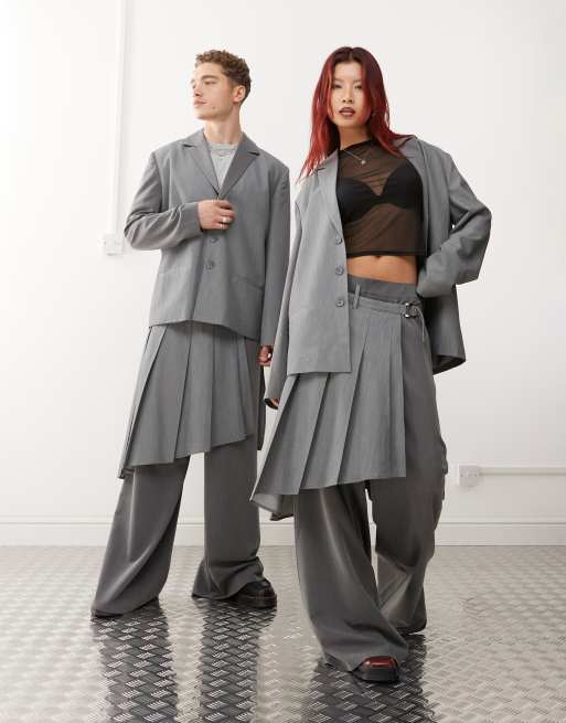 Reclaimed Vintage – Kontrastierende Unisex-Rockhose