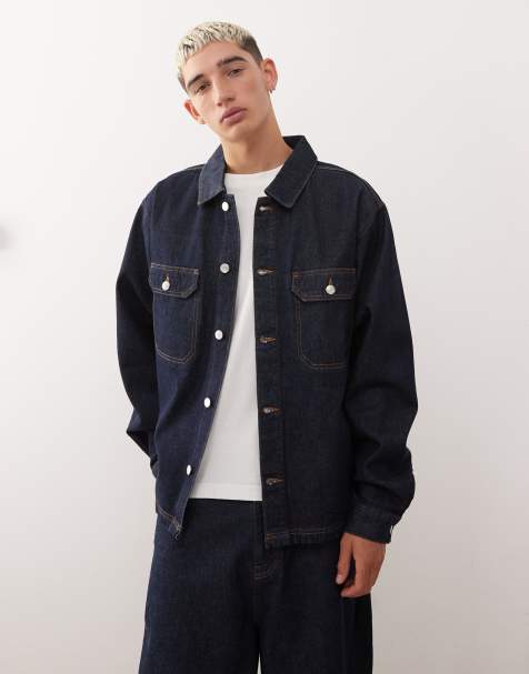 Reclaimed Vintage western denim shirt co-ord in indigo 