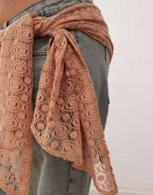 Reclaimed Vintage Lace Belt Scarf