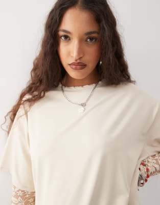 Reclaimed Vintage Lace Layer T-shirt
