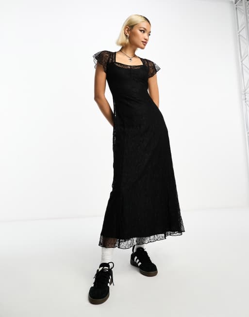 Vintage lace midi dress clearance