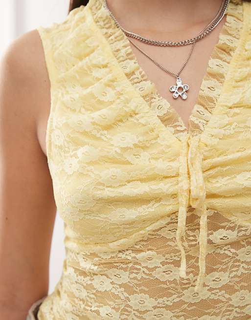 Yellow Detail Tank Yellow Detail Tank