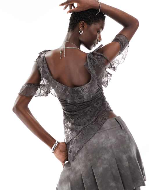 Rock & Roll Cowgirl Women's Black Lace Trimmed Camisole 49