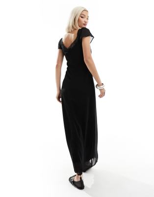AMERI　Vintage　Antique Lace Dress / Black FLORENCIA FIUME | Vintage 80s Black Lace Sleeveless Gothic