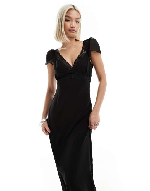 Vintage lace top midi dress