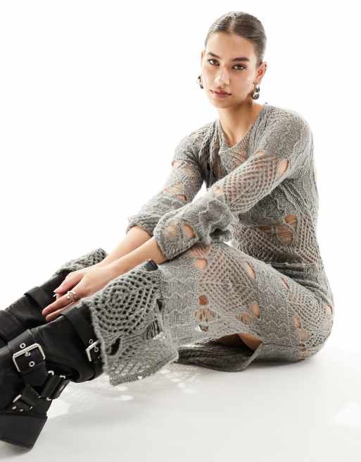 laddered knit dress Percilla Ladder Knit Mini Dress main image 0