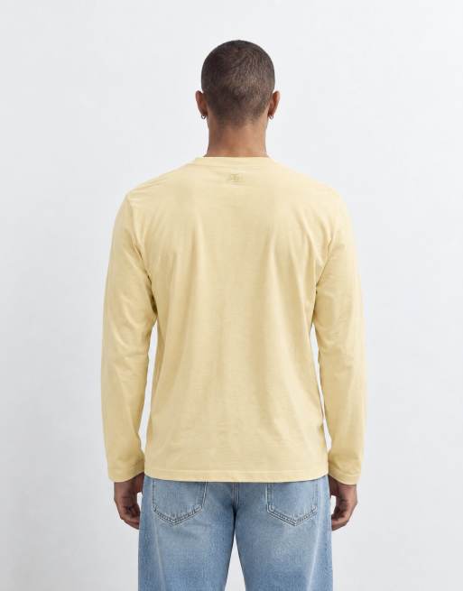 Reclaimed Vintage långärmad t-shirt i senapsgul bomull, 8 av 10