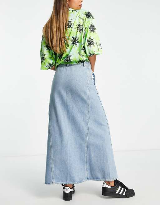 Lange stretch rok hot sale