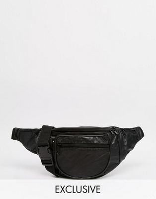 asos leather bum bag