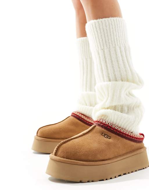 Reclaimed Vintage leg warmer knit in cream , 4 of 4