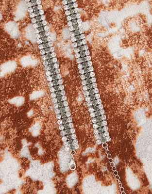 Reclaimed Vintage Limited Edition Belt Belly Chain In Metallic