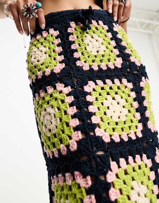 Vintage crochet skirt online pattern