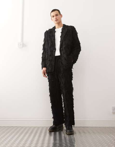 Reclaimed Vintage – Limited Edition – Elegantes Set in Schwarz mit ausgefransten Details - view 1