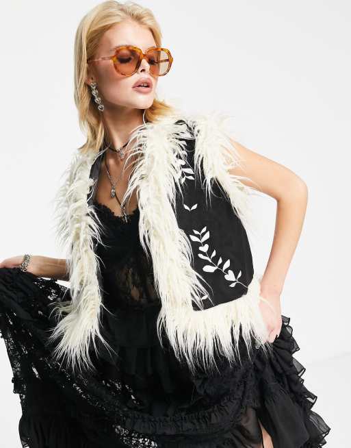 Asos faux fur vest discount