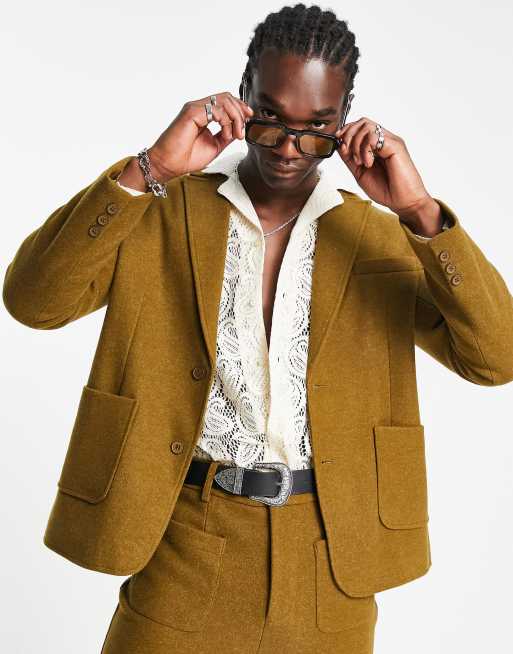 Asos shop khaki blazer