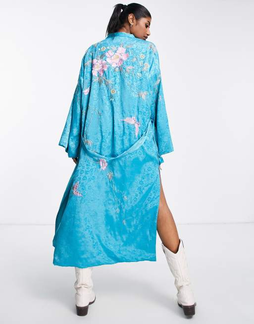 Asos satin kimono top