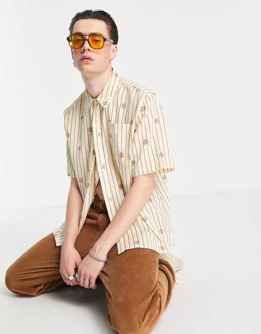 Reclaimed Vintage limited edition floral embroidery oxford shirt in multi