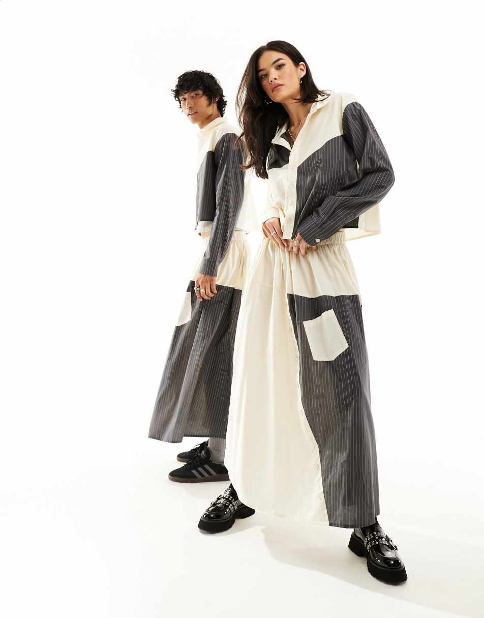 Reclaimed VIntage limited edition genderless patchwork shirt 0