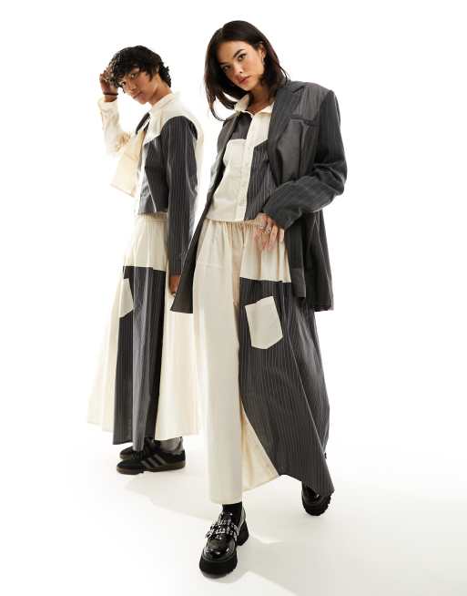 Reclaimed Vintage limited edition genderless patchwork skirt