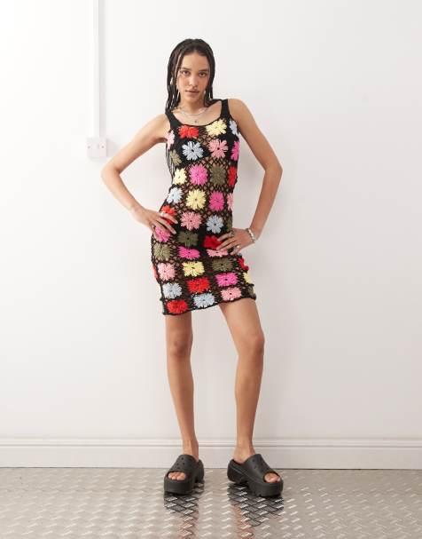 Reclaimed Vintage – Limited Edition – Häkelkleid mit Blumenverzierung - view 1