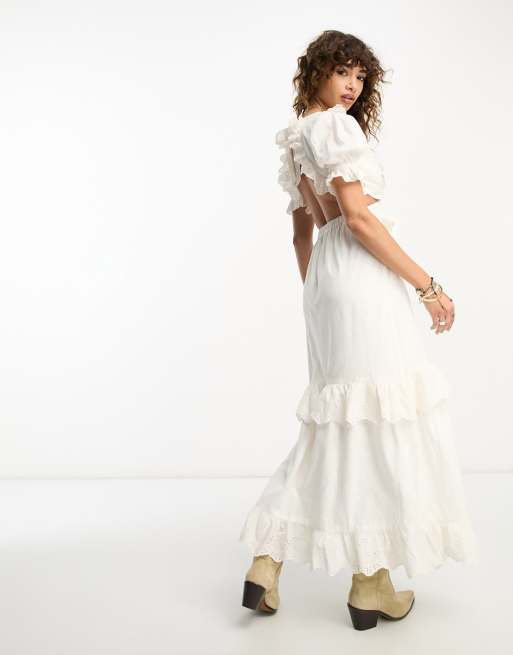 Ruffle 2025 vintage dress