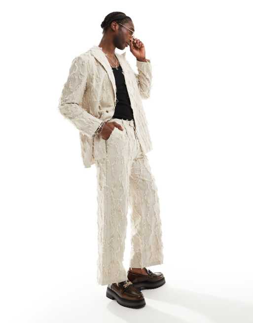 Reclaimed Vintage - Limited Edition - Pantalon met rafels in beige